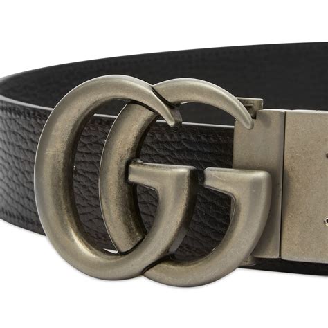 gucci 627055|GG Marmont reversible belt in black/brown leather .